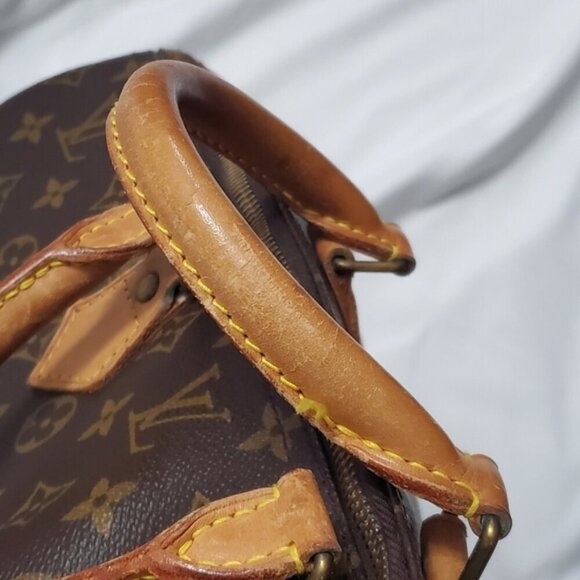 Authentic Louis Vuitton Monogram Canvas Top Handle Boston Bag - Picture 8 of 13